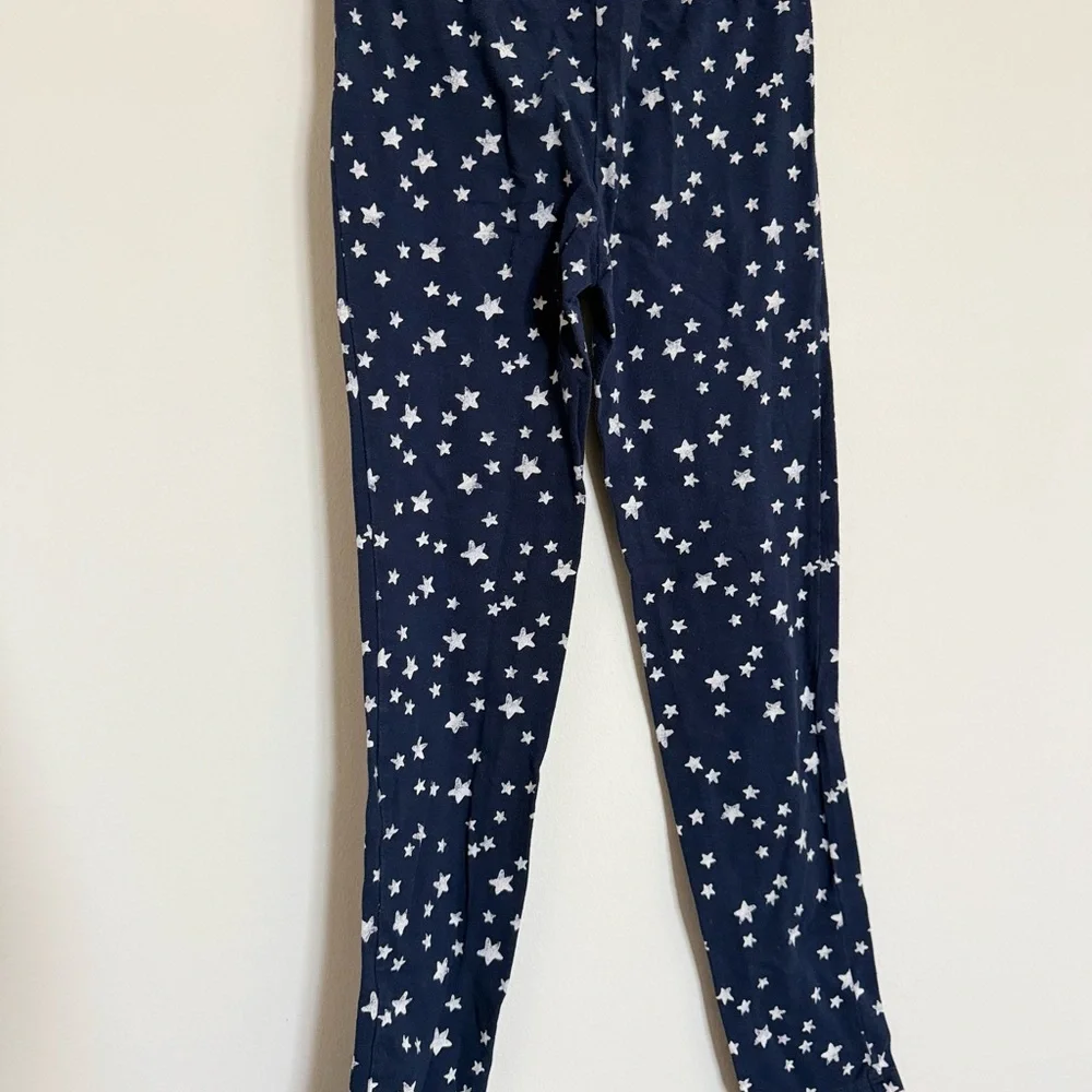 GapKids Navy Star Print Leggings Girls Size 8